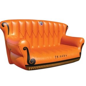 BigMouth Inc Friends TV Show Inflatable Couch Sprinkler Orange 6ft Wide PIVOT